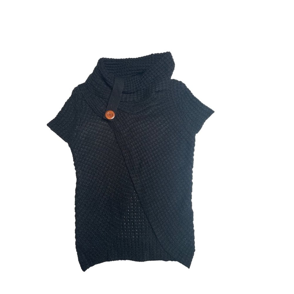 Pronto women's sweater knit turtleneck black